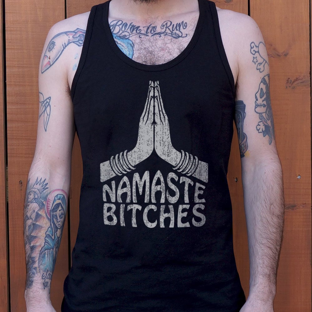 Namaste Bitches Yoga Prayer Hands Pun