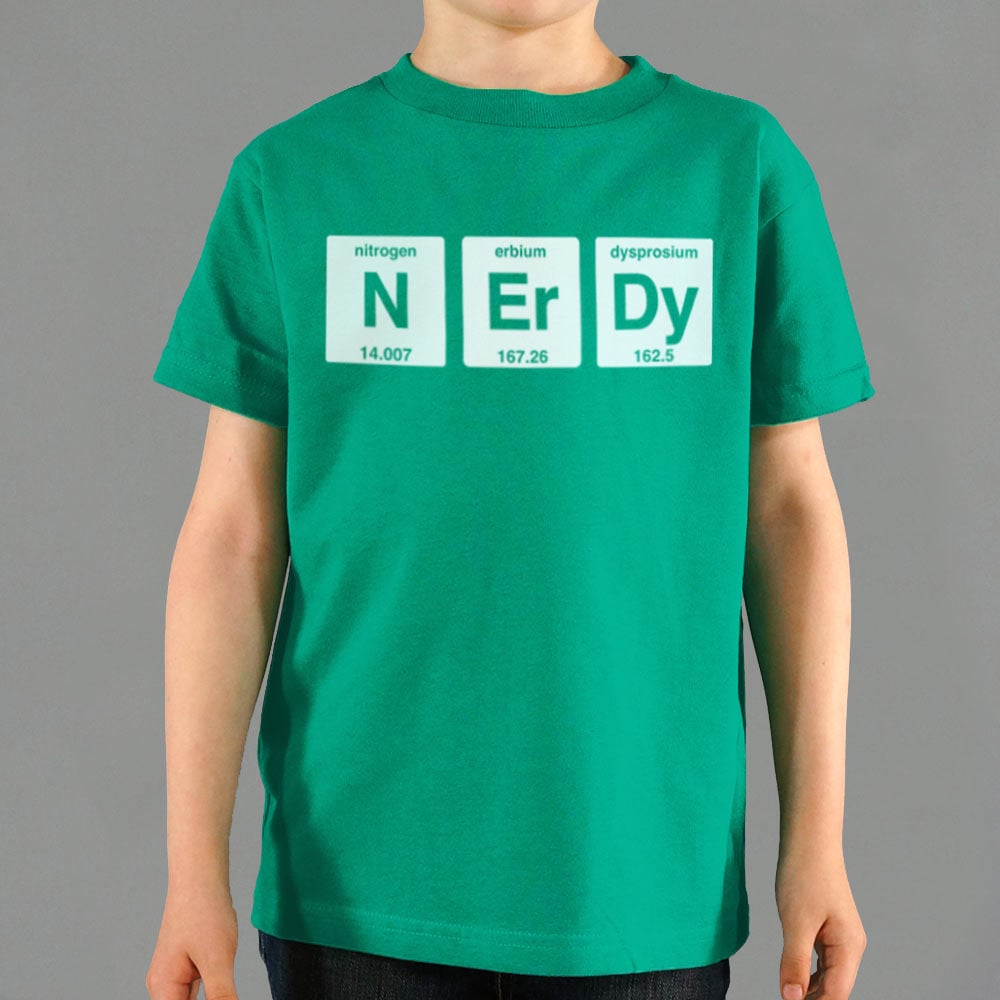 Nerdy Periodic Table Elements Nitrogen Erbium Dysprosium