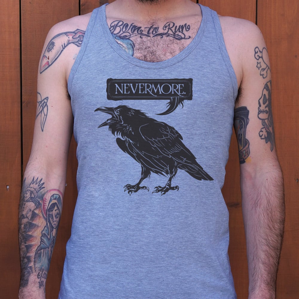 Nevermore Raven Quoting Edgar Allan Poe's Poem