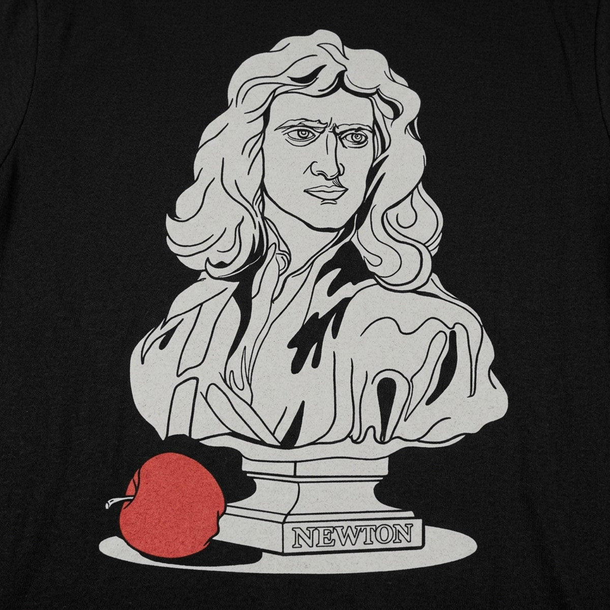 Newton Bust Statue with Apple