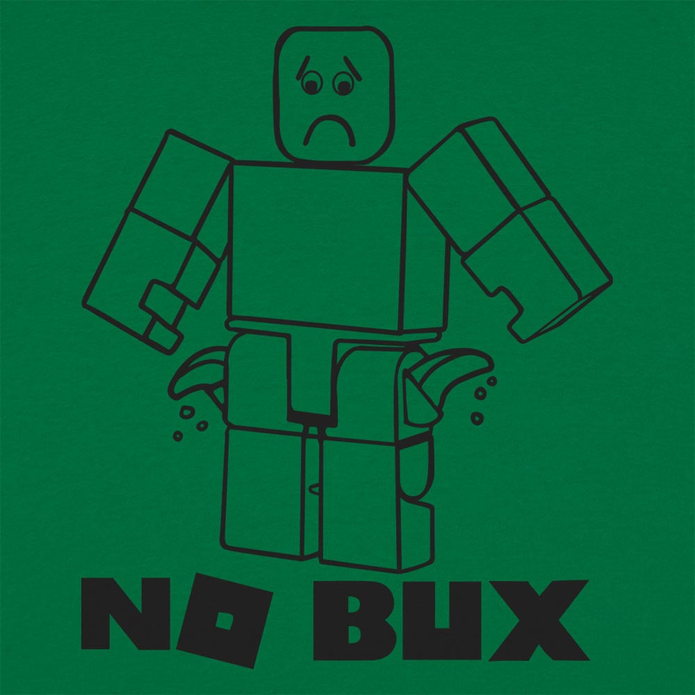 No Bux Broke Blocky Gamer Avatar With Empty Pockets