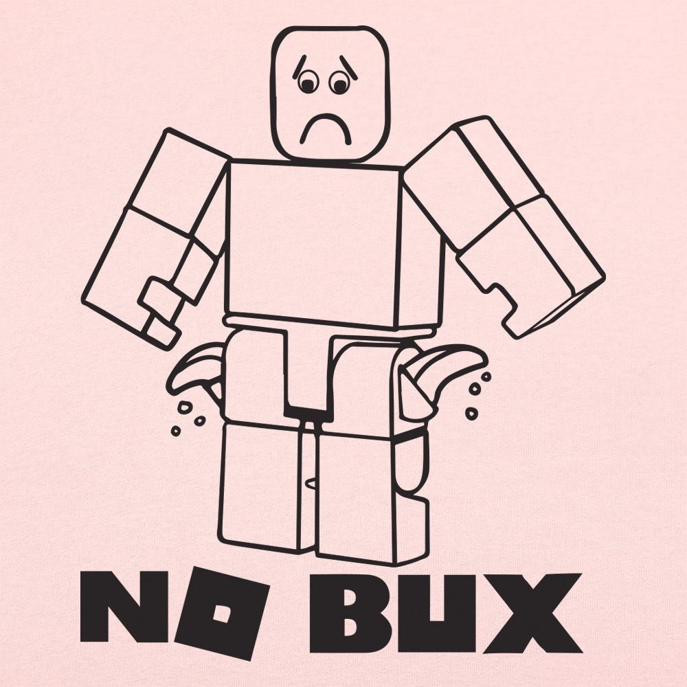 No Bux Broke Blocky Gamer Avatar With Empty Pockets