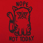 Nope Cat Not Today. Grumpy Cat Saying No