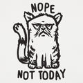 Nope Cat Not Today. Grumpy Cat Saying No