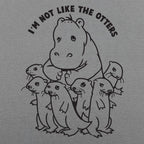 Not Like The Otters Hippo Surrounded by Otters