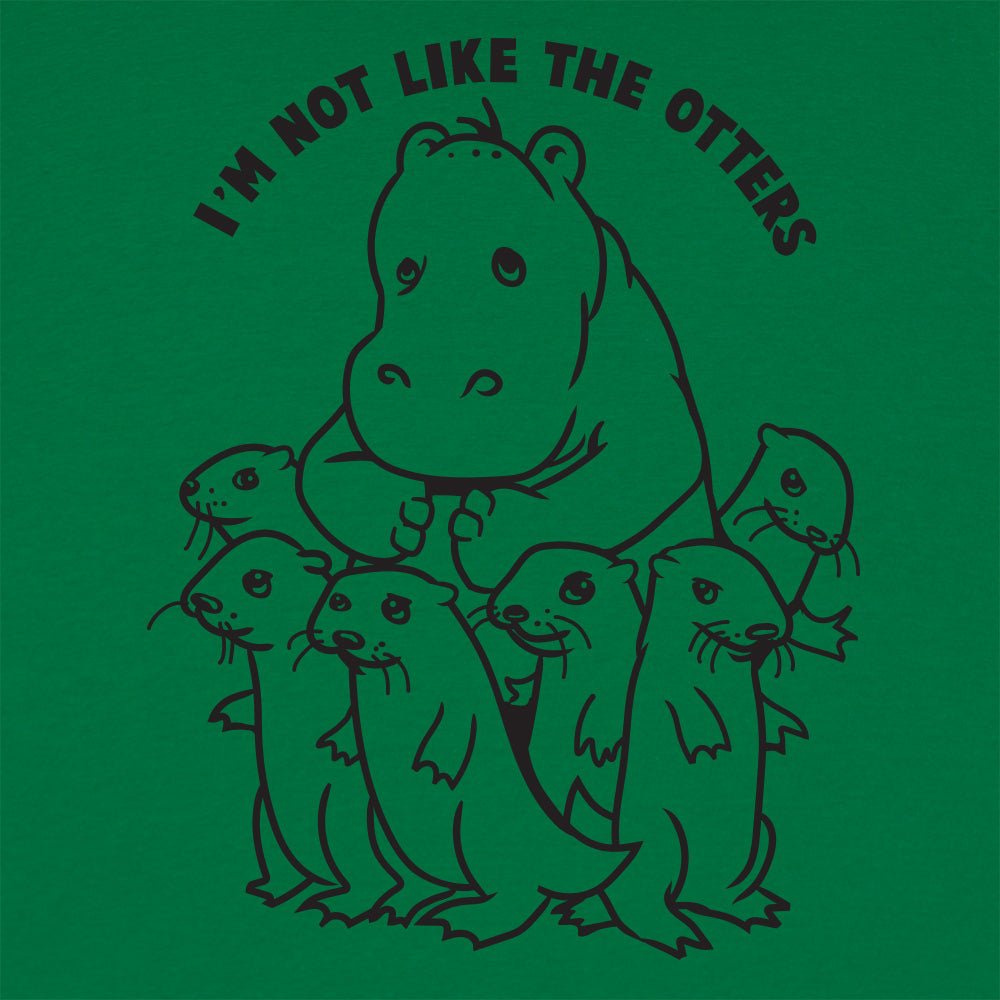 Not Like The Otters Hippo Surrounded by Otters
