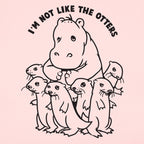 Not Like The Otters Hippo Surrounded by Otters