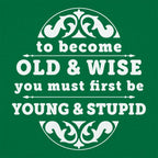 Old and Wise You Must First Be Young and Stupid