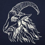 Old Goat Head Illustration