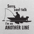 On Another Line Fisherman Fishing Boat Pun
