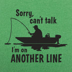 On Another Line Fisherman Fishing Boat Pun