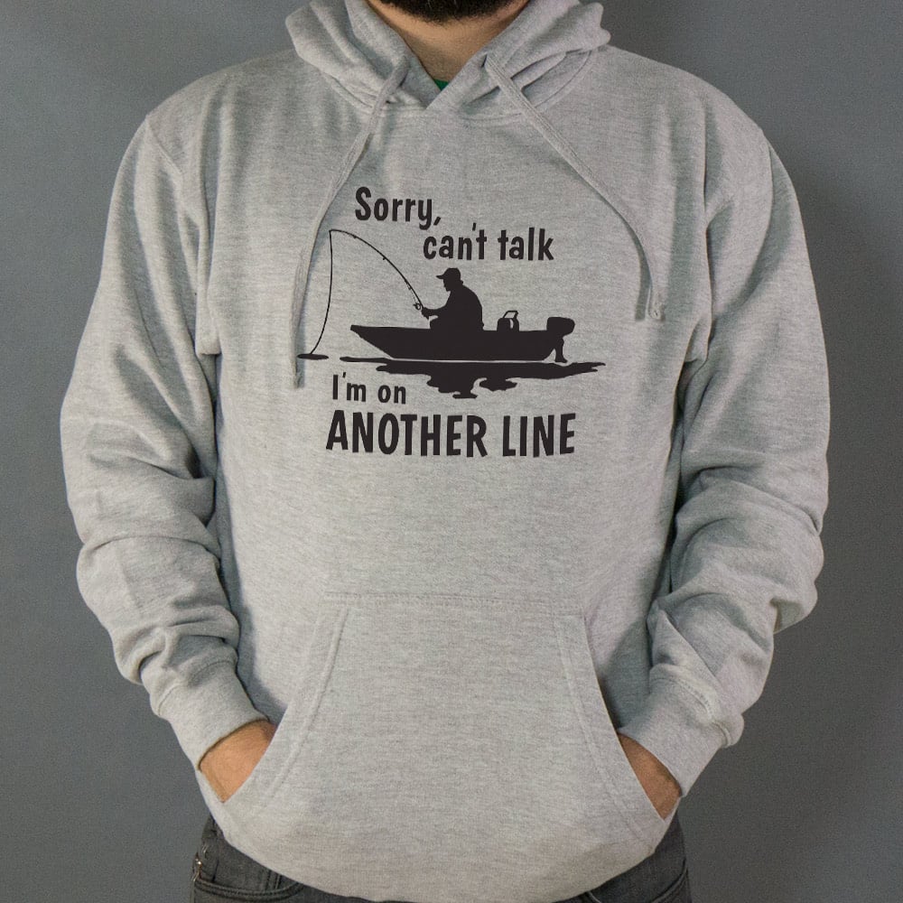 On Another Line Fisherman Fishing Boat Pun