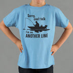 On Another Line Fisherman Fishing Boat Pun