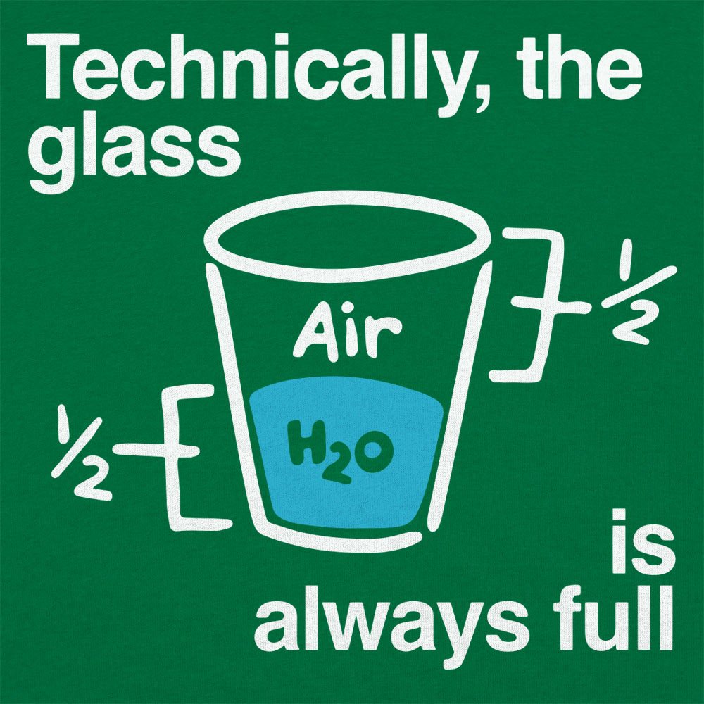 Optimistic Science Technically the Glass is Always Full