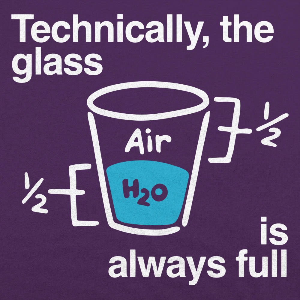 Optimistic Science Technically the Glass is Always Full