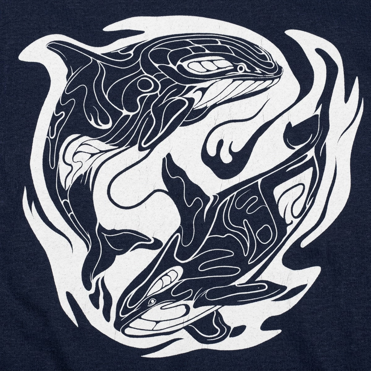 Orca Storm Tribal Killer Whale Yin Yang Design