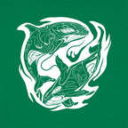 Orca Storm Tribal Killer Whale Yin Yang Design