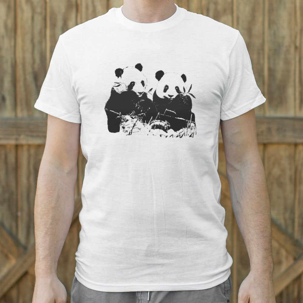Pandamonium Two Pandas Eating Bamboo