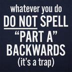 Part A Backwards Spelling Trap Joke