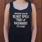 Part A Backwards Spelling Trap Joke