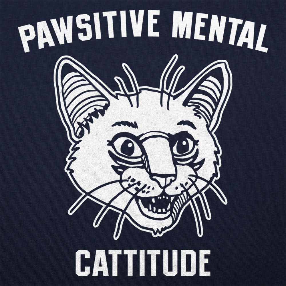 Pawsitive Mental Cattitude Wild Eyed Cat Face