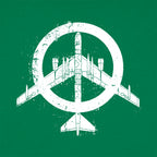 Peace Bomber Fighter Jet Peace Sign