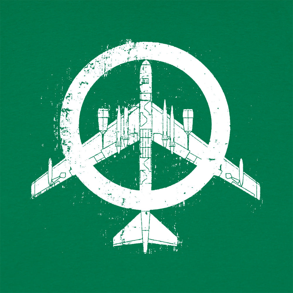 Peace Bomber Fighter Jet Peace Sign