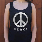 Peace Sign Vintage Distressed Peace Symbol