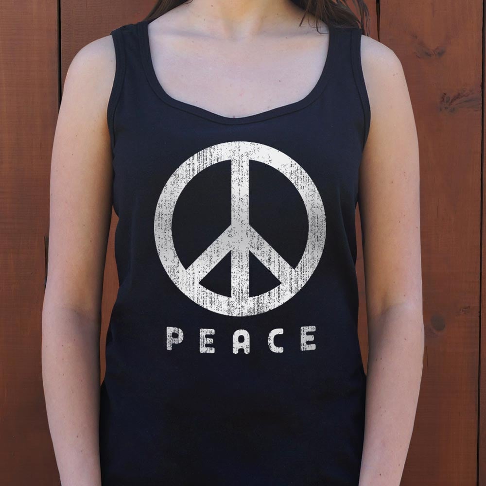 Peace Sign Vintage Distressed Peace Symbol