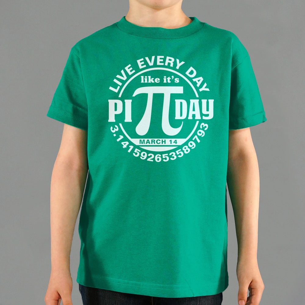 Every Day Is Pi Day. Pi Symbol Badge for March 14th