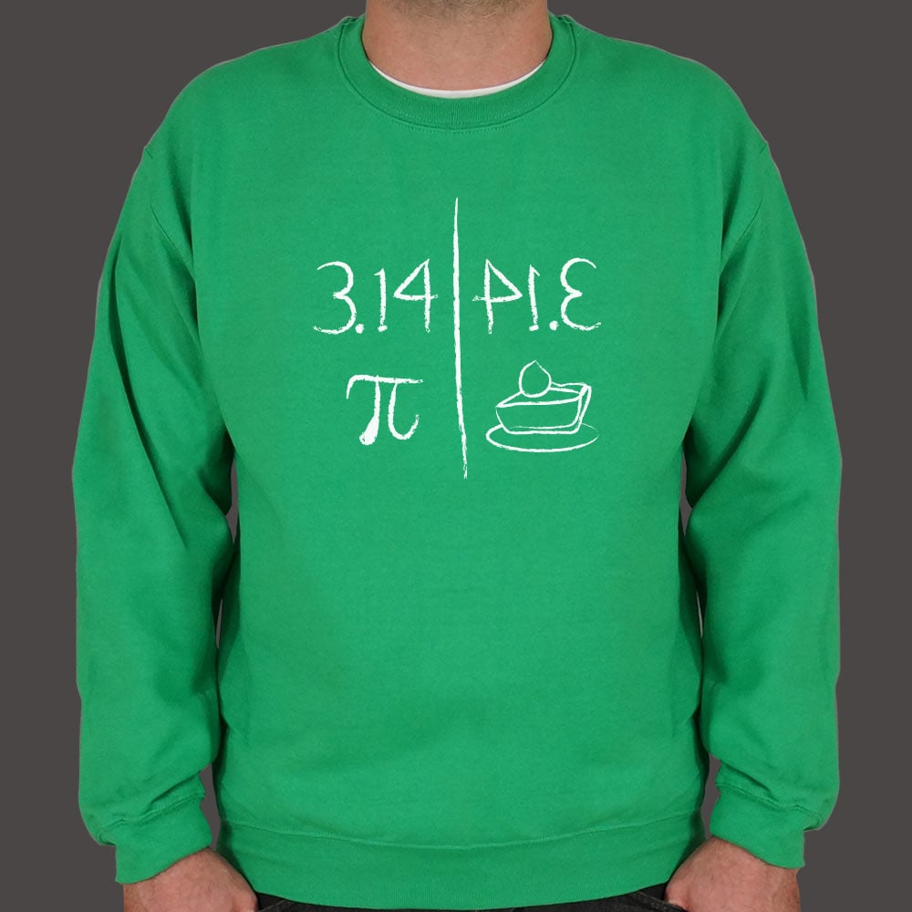 Pi Mirrors Pie 3.14 Symbol and Slice of Pie