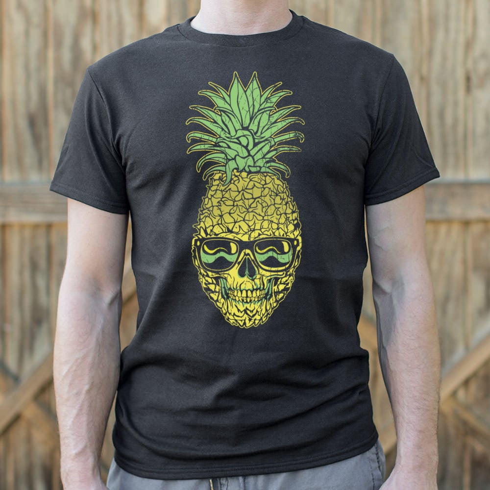 Pineapple Skull Wearing Sunglasses