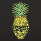 Pineapple Skull Wearing Sunglasses