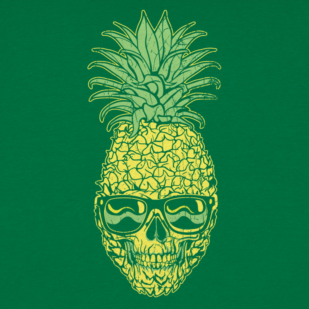 Pineapple Skull Wearing Sunglasses