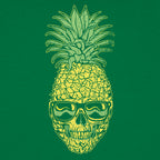 Pineapple Skull Wearing Sunglasses