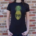 Pineapple Skull Wearing Sunglasses