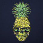 Pineapple Skull Wearing Sunglasses