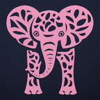 Pink Elephant - Ornamental Mosaic Elephant Design