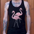 Pink Flamingos Plastic Lawn Ornaments