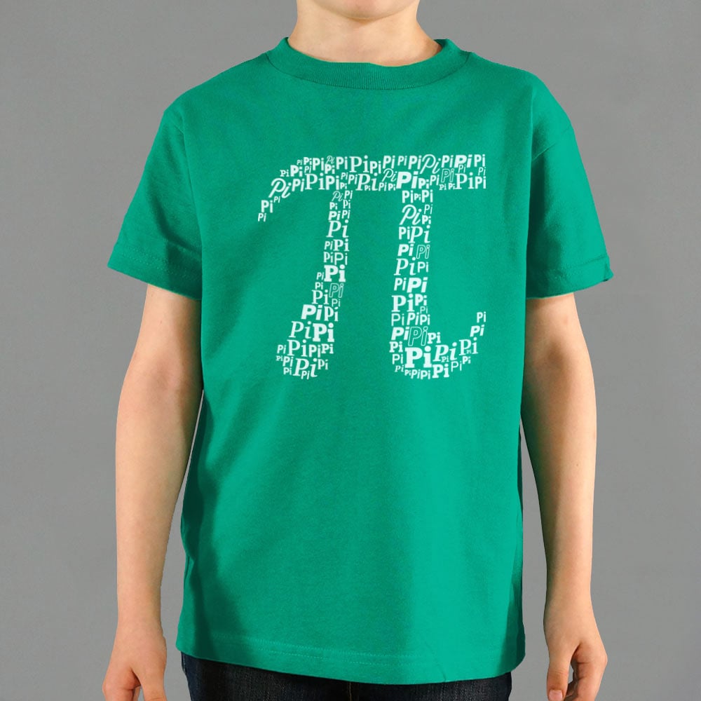 Pi Of Pi Symbol Made of the Word Pi