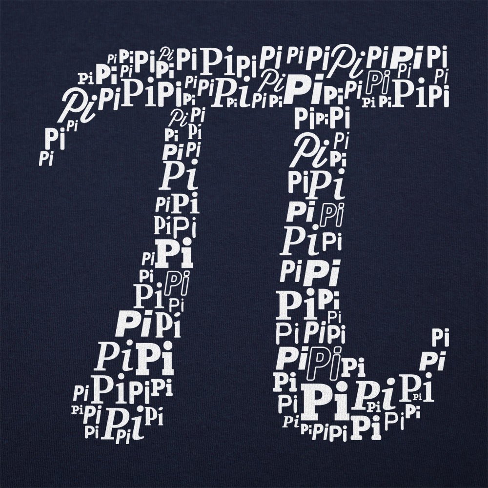 Pi Of Pi Symbol Made of the Word Pi