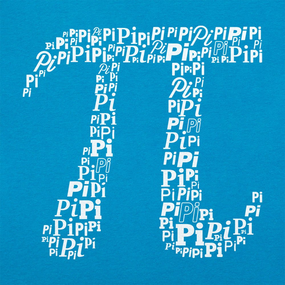Pi Of Pi Symbol Made of the Word Pi