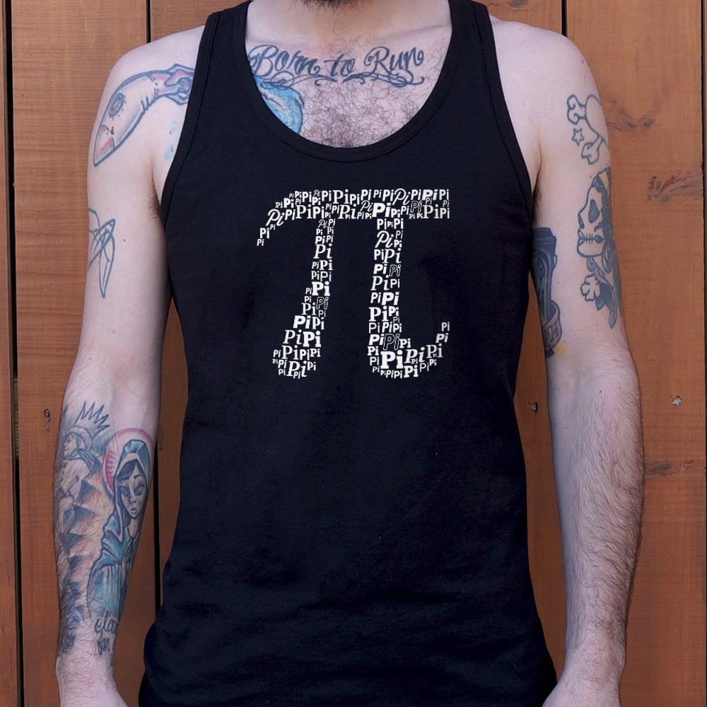 Pi Of Pi Symbol Made of the Word Pi