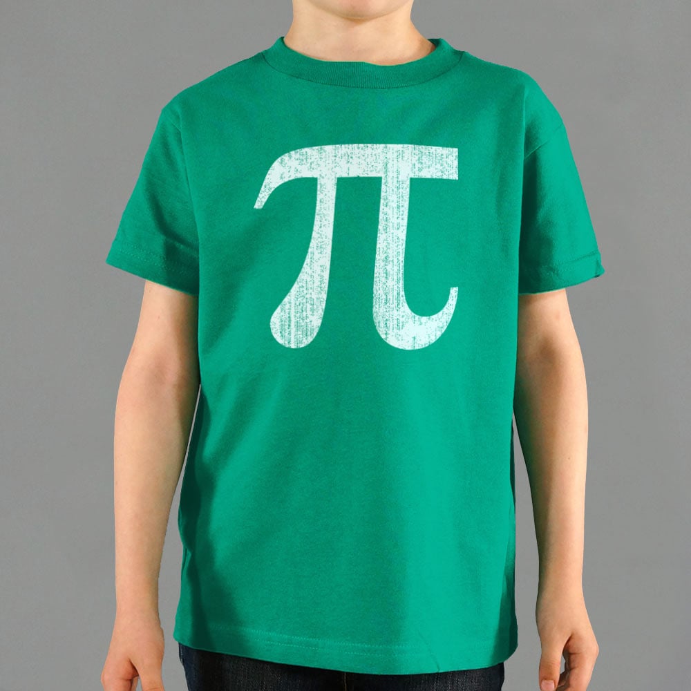 Pi Symbol Distressed Math Design