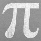 Pi Symbol Distressed Math Design