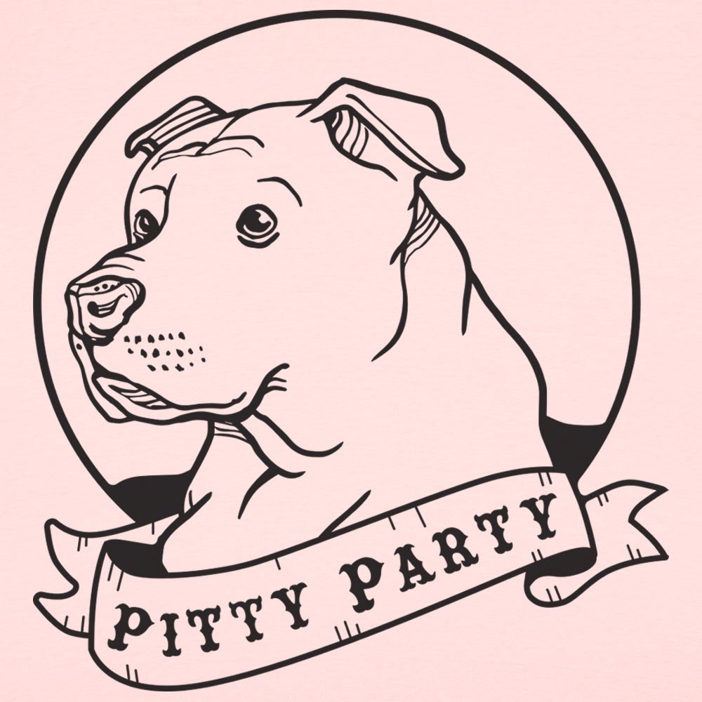 Pitty Party Pit Bull Dog Portrait