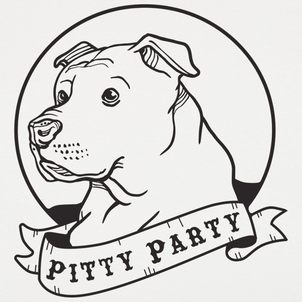 Pitty Party Pit Bull Dog Portrait