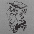 Pizza Cat Chef Tossing Dough and Pepperoni Slices
