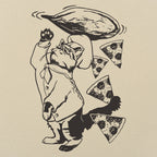 Pizza Cat Chef Tossing Dough and Pepperoni Slices