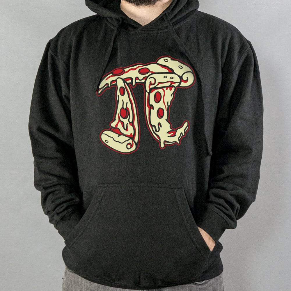 Pizza Pi Symbol Made of Pizza Slices